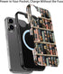 Goodon 16 for iPhone Case Cute,Aesthetic Vintage Bookshelf with Floral,Compatible with Magsafe,Trendy Wildflower Unique