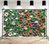 MOONDECO Flower Wall Backdrop Colorful Floral Photography Background Mixed Color Gerbera Daisy Photo Banner Girls Women