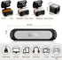 Magnetic Cable Holder 6 Slots Cable Clips Cable Management Wire Organizer Under Desk Self Adhesive Sticky for USB Cord Wall Nightstand Car Charging Power Office Home Wire Clips - Black