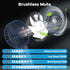 Portable Fan, 4-Speed Adjustable Battery-Operated Fan, USB Rechargeable Desk Fan, Handheld Fan for Travel, Deep Blue