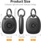 (4 Pack) AirTag Keychain Holder Case | IPX8 Waterproof, Ultra-Compact | Portable Air Tag Holder Cover for Dog Collar, Backpack, Keys, Luggage - Black