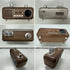 Bingxue Speaker,12/24H Retro Radios FM Portable Bluetooth Small Plug in Vintage Clock Radio with USB/AUX/TF Card