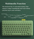 JieruiDeng 79-Key Retro Mini Wireless Keyboard Mouse Combo - 2.4G USB - Silent Mice Set for Laptop Desktop PC iPad
