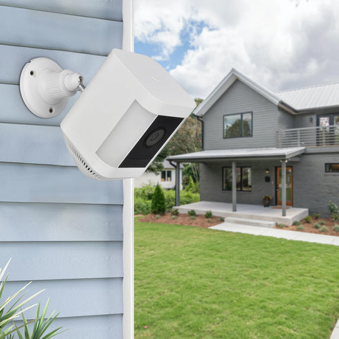 Wall Ceiling Mount Bracket for Ring Spotlight Cam Plus/Pro, Security Camera Holder for Better View Angle, 1 Pack, White