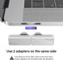 USB C Magnetic Adapter 24Pin, Type C Connector (2 Pack) for PD 140W Fast Charge, 8K Video Output, Compatible with