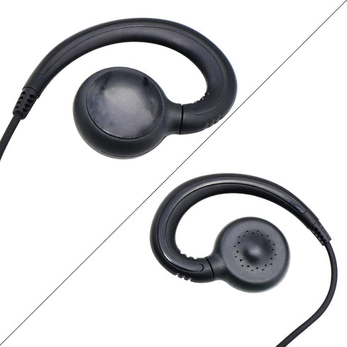 Earpiece for Motorola Radio Single Wire Walkie Talkie Swivel Earpiece Headset with Mic PTT for Motorola Two Way Radios CP88 CP100 CP200D CLS1110 CLS1410 (1 Pack)