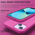 CellEver iPhone 13 Case, Hot Pink Ultra Durable Silicone with Military Grade Protection & Slim Fit