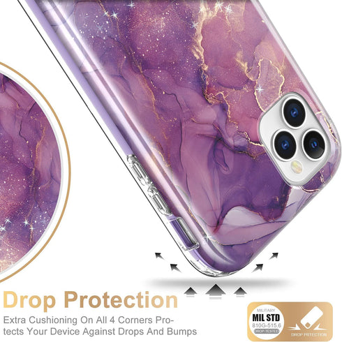 Esdot Compatible with iPhone 12 Pro Max Case - Built-in Screen Protector, Fashionable Designs for Women Girls,