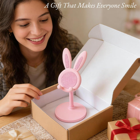 gsplmm 1 Pack 4-10in Cute Phone StandBunny Favor Cell Phone Stand for DeskCute Rabbit Phone Holder Compatible