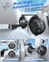 3 360 5V 2A Car Fan USB Powered for Baby: Dual Car Cooling Fans for Backseat Speed Separate Controlled Quiet Brushless