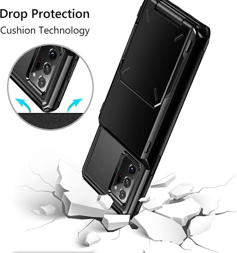 Vofolen for Galaxy Note 20 Ultra Case, Card Holder Wallet 4-Card Flip Cover for Samsung Note 20 Ultra 6.9