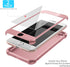 ORETECH iPhone SE 2022 Case with 2 x Tempered Glass Screen Protector, 360° Full Body Protection, Rosegold