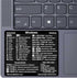 Synerlogic Windows PC Reference Keyboard Shortcut Sticker, Vinyl, No-Residue Adhesive for PC Laptop or Desktop