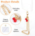 InnoHHustle 2 Phone Wrist Strap with Cherry Charms, Detachable Cute Cherry Cell Phone Lanyard with Tabs, Detachable