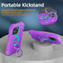 KCJ Tough Rugged Heavy Duty Case for iPhone 15 Pro (6.1") - Purple+Mint with 2× Screen Protectors & Ring Stand.