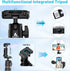 ailight 60" 360 Extendable Travel Tripod & Selfie Stick with Cold Shoe & Wireless Remote, Ball Head for Vlogging
