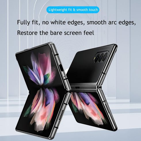 Privacy Screen Protector for Galaxy Z Fold 3, 1PCS Outside + 1PCS Inner Anti-Spy Soft Film