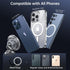 SYNCWIRE for MagSafe Car Mount, Kevlar Material Magnetic Phone Holder for Car Dash, 360° Rotation for iPhone 15 Pro Max