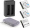 NP-40 Battery Pack, 1500mAh Rechargeable Battery (3-Pack) with USB Dual Charger for Casio NP-40 Camcorders