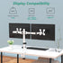 WALI 2 27 inch, 22 lbs. (M002-W), Mount Stand Fits Screens up to Weight Capacity per Arm White