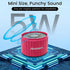 Andowl Mini Bluetooth Speaker, Portable Wireless Speaker with TWS Stereo Pairing, Built-in Mic, Micro SD Card Playback
