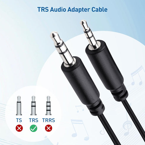 Cable Matters Combo-Pack 2.5mm and 3.5mm Headphone Adapter Kit in Black - 4 Inches, 2.5mm to 3.5mm Adapter