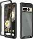 Google Pixel 7 Pro Case - Slim Fit Bumper, Full Body Shockproof, Built-in Screen Protector, Black/Clear for Men & Women.
