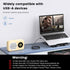 MOSWAG USB to 3.5mm Adapter, USB Male to 3.5mm Male AUX Stereo Audio Converter, Nylon Braided Cable