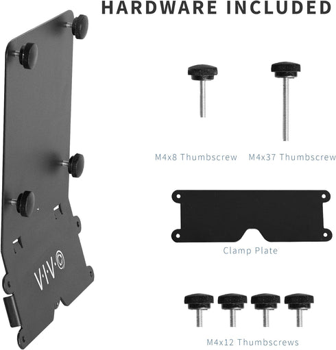VIVO VESA Adapter Plate Bracket Kit for 24 inch M1 and M3 iMac Series Monitors, VESA up to 100x100, Black