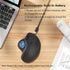 Nulea M501 Wireless Trackball Mouse, Rechargeable Ergonomic, Easy Thumb Control, 3 Device Connection