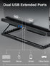 Kootek Laptop Cooling Pad | 5 Quiet Fans for 12"-17" Laptops | Height Adjustable Cooling Stand