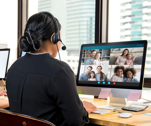 Aluratek Wired USB Stereo Headset with Noise Reducing Boom Mic, In-Line Controls for Distance Learning & Gaming