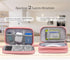 Electronic Organizer Travel Bag for Accessories, Case for Power Bank, Charging Cords, USB Cable, Light Pink
