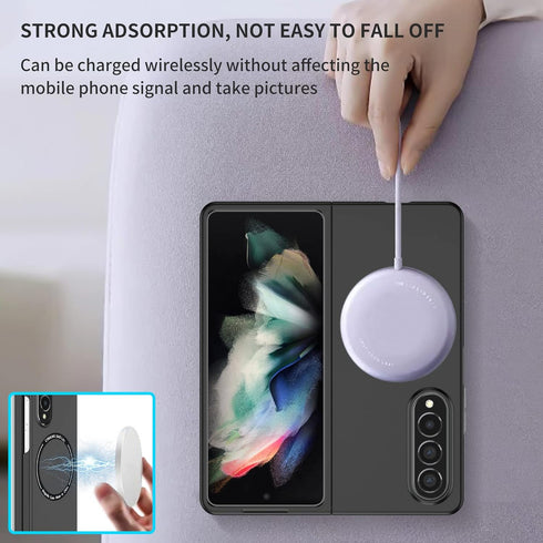 Phone Case for Samsung Galaxy Z Fold4, Military Grade Dual Layer Protection, Shockproof with Wireless Charging Case for