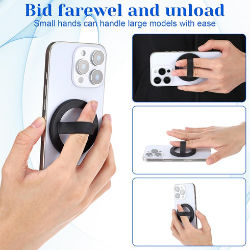 Hpmjz Magnetic Silicone Ring Grip Phone Holder Rotating Finger Loop Ring Grips Holder Soft Portable Magnetic Phones