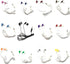 50 Pack TFD Supplies Wholesale Bulk Earbuds Headphones in Storage Tub - Mixed Colors