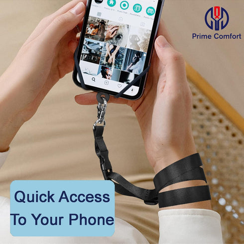 Cell Phone Lanyards with Adjustable Neck Strap, Universal Neck Phone Holder for iPhone, Galaxy and Most Smartphones