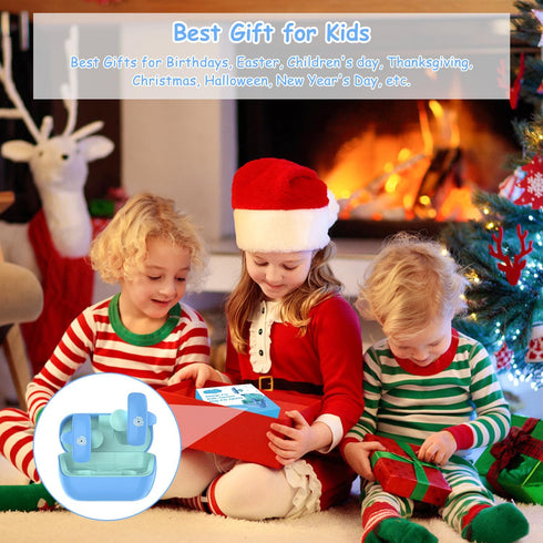 BANIGIPA Kids True Wireless Earbuds, Bluetooth 5.4 Open Ear Headphones for Boys Girls Teens, Light Comfortable, 85dB