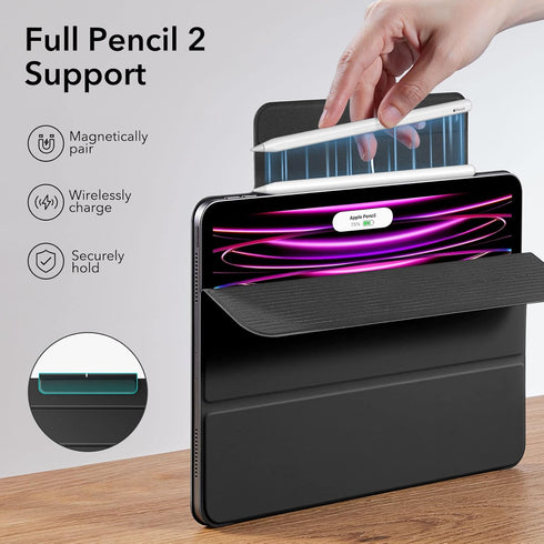 ESR 12.9 6th/5th/4th 13 Inch M3/M2 (2025/2024), for iPad Pro Gen, iPad Air Case Powerful Magnetic Attachment, Slim