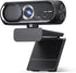 Shcngqio 1080P HD Webcam with Microphone, Noise Cancellation, Privacy Cover, Wide-Angle Lens, Auto