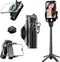 Docaharbour 2-in-1 Magnetic Phone Tripod Stand with Zoom, Portable Mini Extendable Selfie Stick