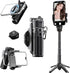 Docaharbour 2-in-1 Magnetic Phone Tripod Stand with Zoom, Portable Mini Extendable Selfie Stick