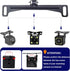 Viemior Universal Car Rear View Camera License Plate Bracket, Premium Backup Camera License Plate Dash Cam Mirror Cam
