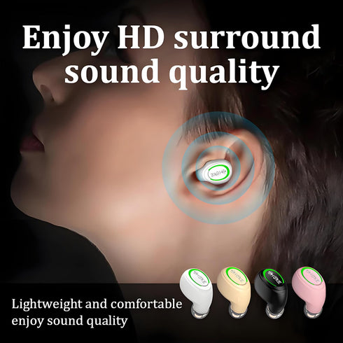 Headset Single Wireless Bluetooth Earbud with Mic, Lightweight in-Ear for Android, iOS & Laptop, Ideal for Office
