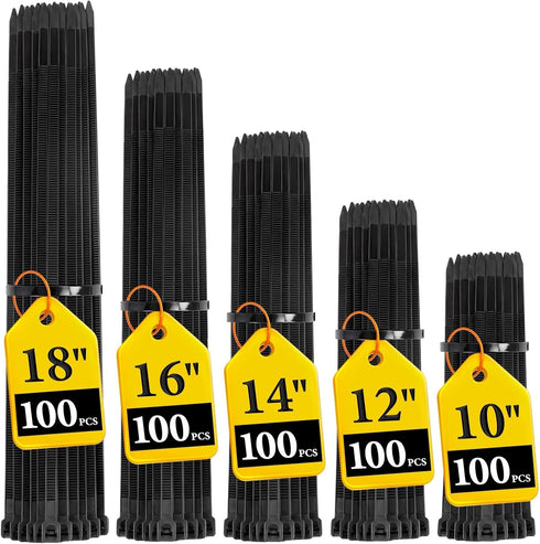 FYXHHOT Zip Ties Assorted Size,10+12+14+16+18 Inch,120 LBS Tensile Strength Heavy Duty Cable Wire