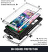 Samsung S23 Ultra Compatible Metal Case with Screen Protector, Rugged Heavy Duty Full Body Tough Case (Silver)