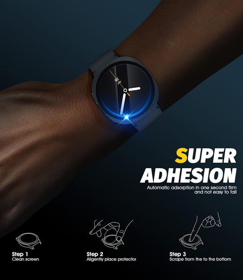 Orzero Smartwatch Screen Protector (4 Pack) - Tempered Glass for Garmin Forerunner 255, 255 Music 46mm, 9H HD