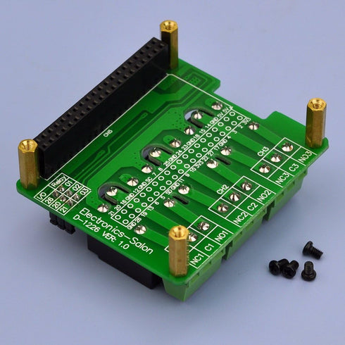 Electronics-Salon RPi Power Relay Board Expansion Module, for Raspberry Pi A+ 3A+ B+ 2B 3B 3B+ 4B