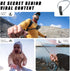 KINGJOY 13/12, 5/4 360 Action Camera Neck Mount, Flexible Silicone POV Neck Holder with Anti-Shake Chest Strap, Quick