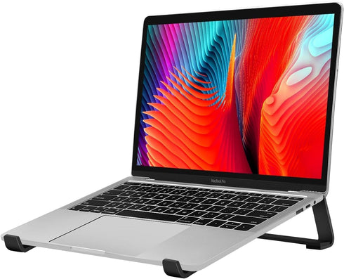 Thibault Aluminum Laptop Stand for Desk - Ergonomic Cooling Design for MacBook Air Pro, Easy Assembly